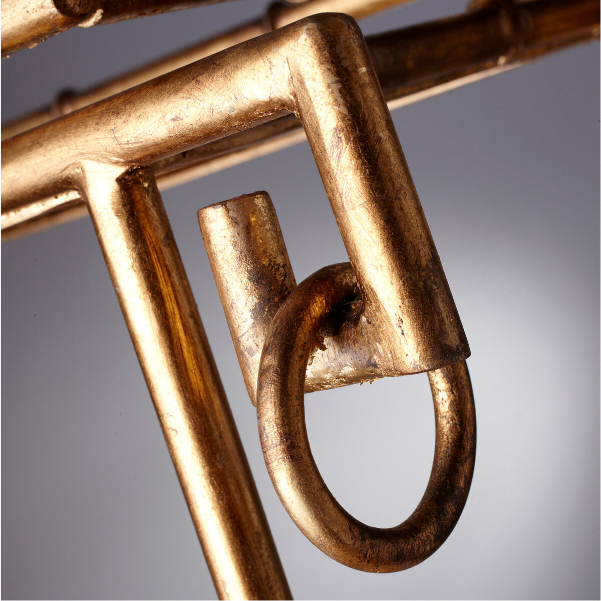 Bamboo 26 X 24 inch Gold Tray Table