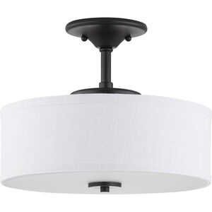 Inspire LED LED 13 inch Graphite Semi-Flush Mount Ceiling Light, Progress LED