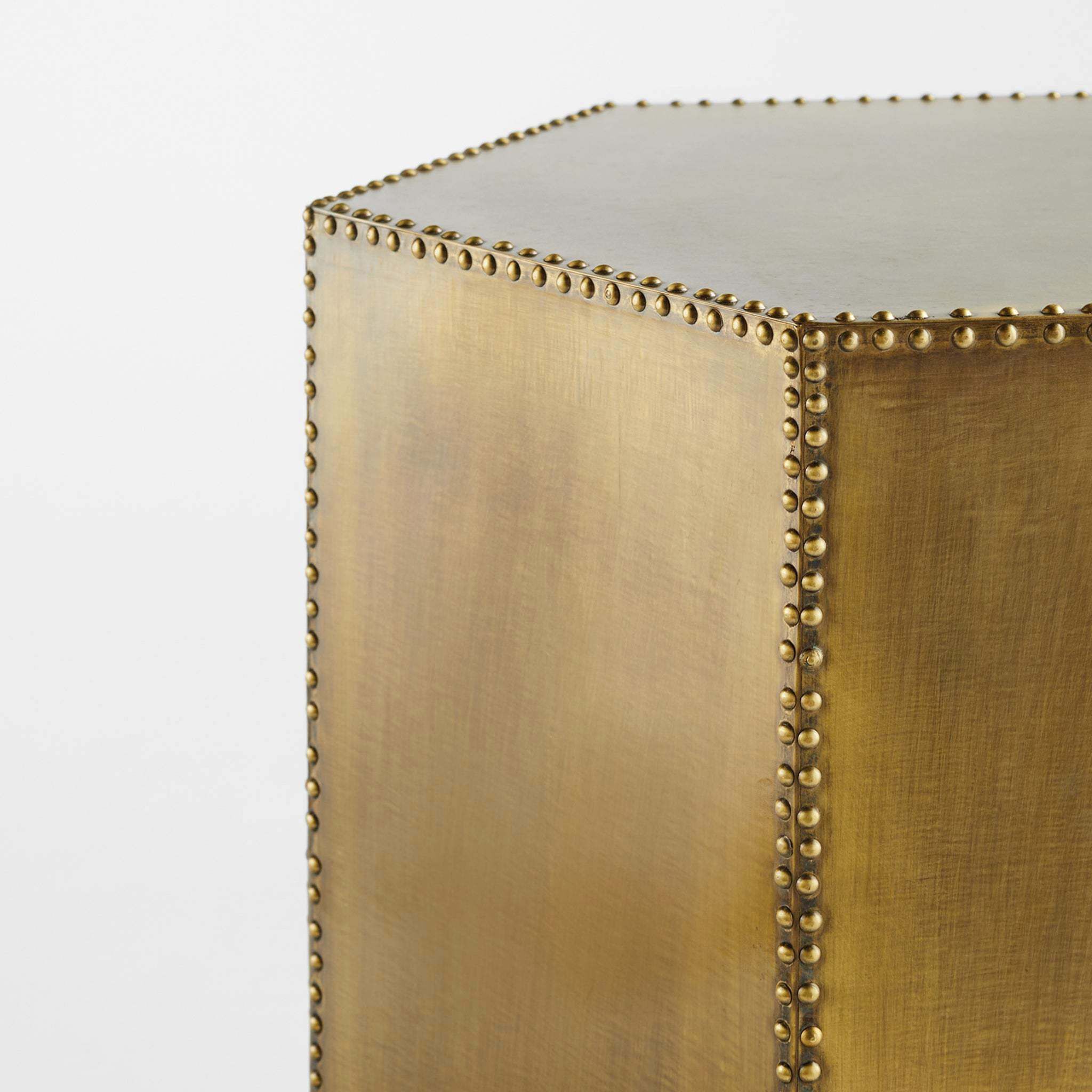 Korio 18 X 18 inch Brass Accent Table