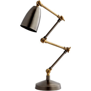 Angleton 24 inch 25.00 watt Bronze And Black Desk Lamp Portable Light