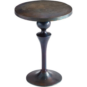 Gully 18 inch Bronze And Blue Side Table