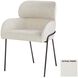 Julian Off-White Geometric Weave Dining Chair
