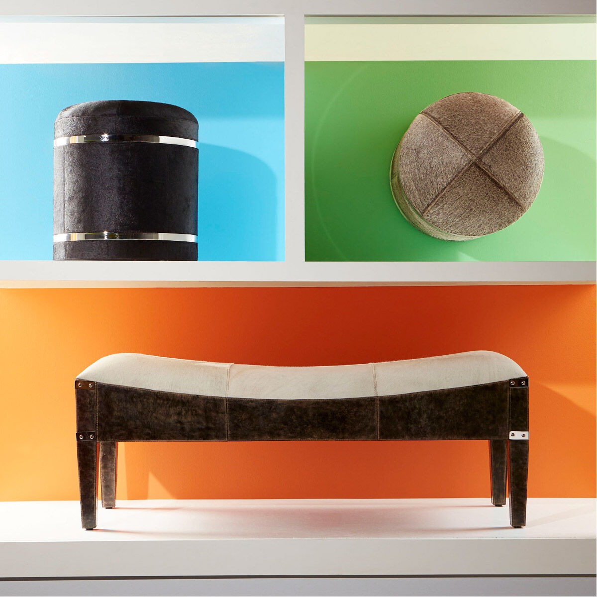 Casselton Grey Bench