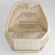Hexagon Natural Arm Chair