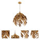 Palma 1 Light 17 inch Aged Brass Pendant Ceiling Light