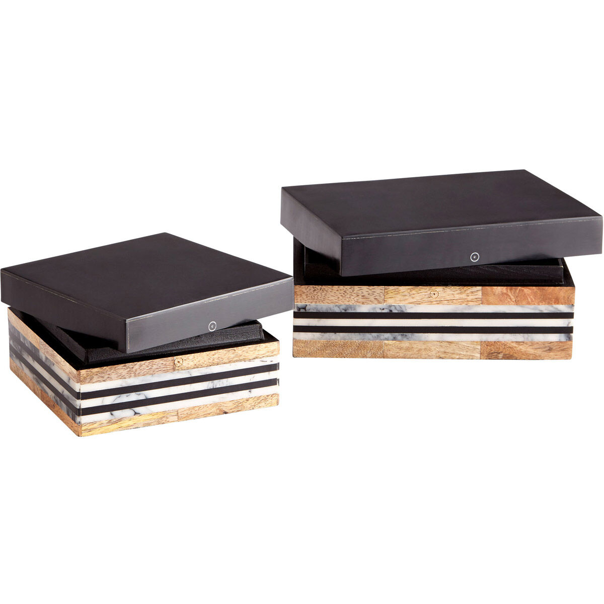 Avondale Natural And Black Container, Large