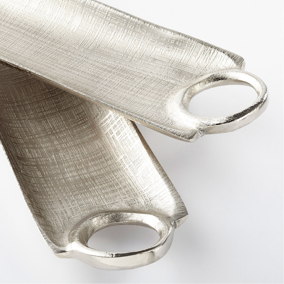 Katerina Textured Nickel Tray, Small