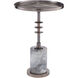 Jetson 23.75 X 13 inch Blackened Nickel Accent Table