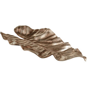 Leaf It Here Bronze Tray, Large