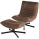 Eduarda Medium Brown Distressed Leather Arm Chair