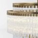 Nobel 12 Light 37 inch Aged Brass Chandelier Ceiling Light