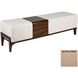 Noah 18 inch Camel Chenille Ottoman