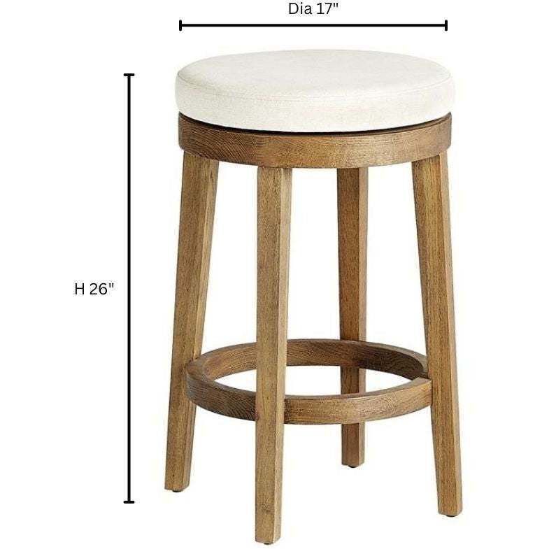 Archon 26 inch Brown Counter Stool