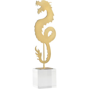 Haku Dragon 19 X 4 inch Sculpture, Short