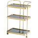 Taverna Antique Brass Bar Cart