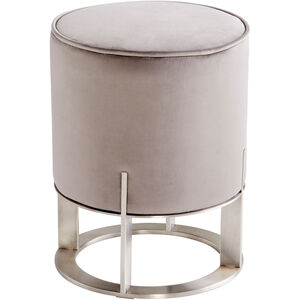 Mr. Winston 19 inch Brushed Stainless Steel Ottoman