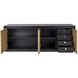 Belluno 78.75 X 23.75 inch Medium Brown and Black Credenza