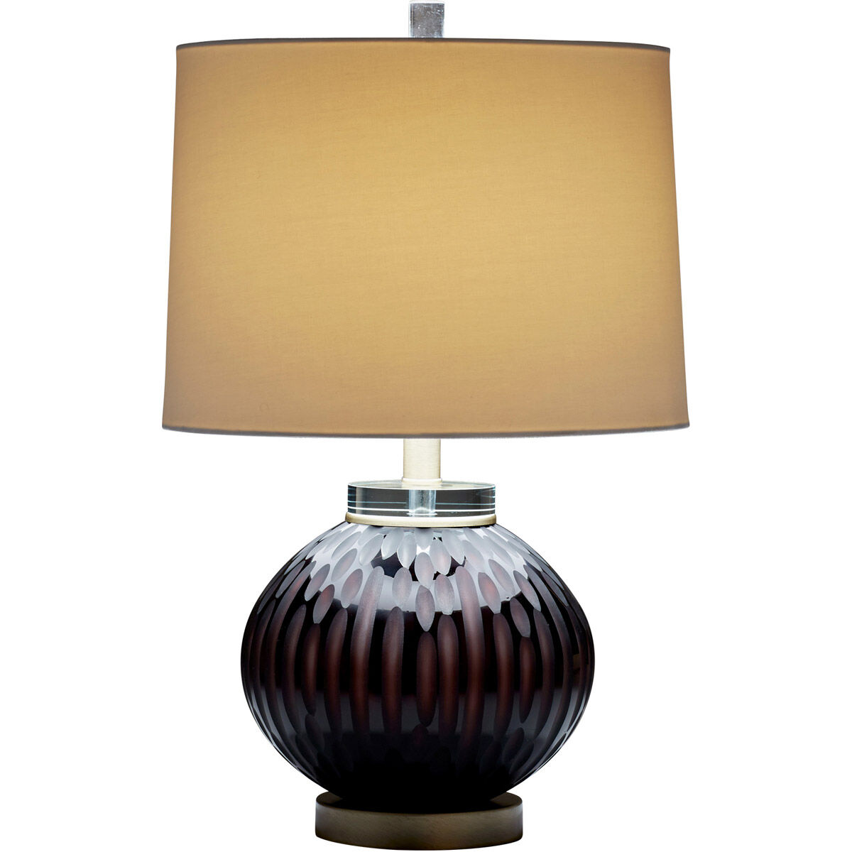 Denley 22.5 inch 100 watt Purple Table Lamp Portable Light