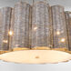 Boracay 6 Light 39 inch Brushed Grey Cane and Nickel Chandelier Ceiling Light