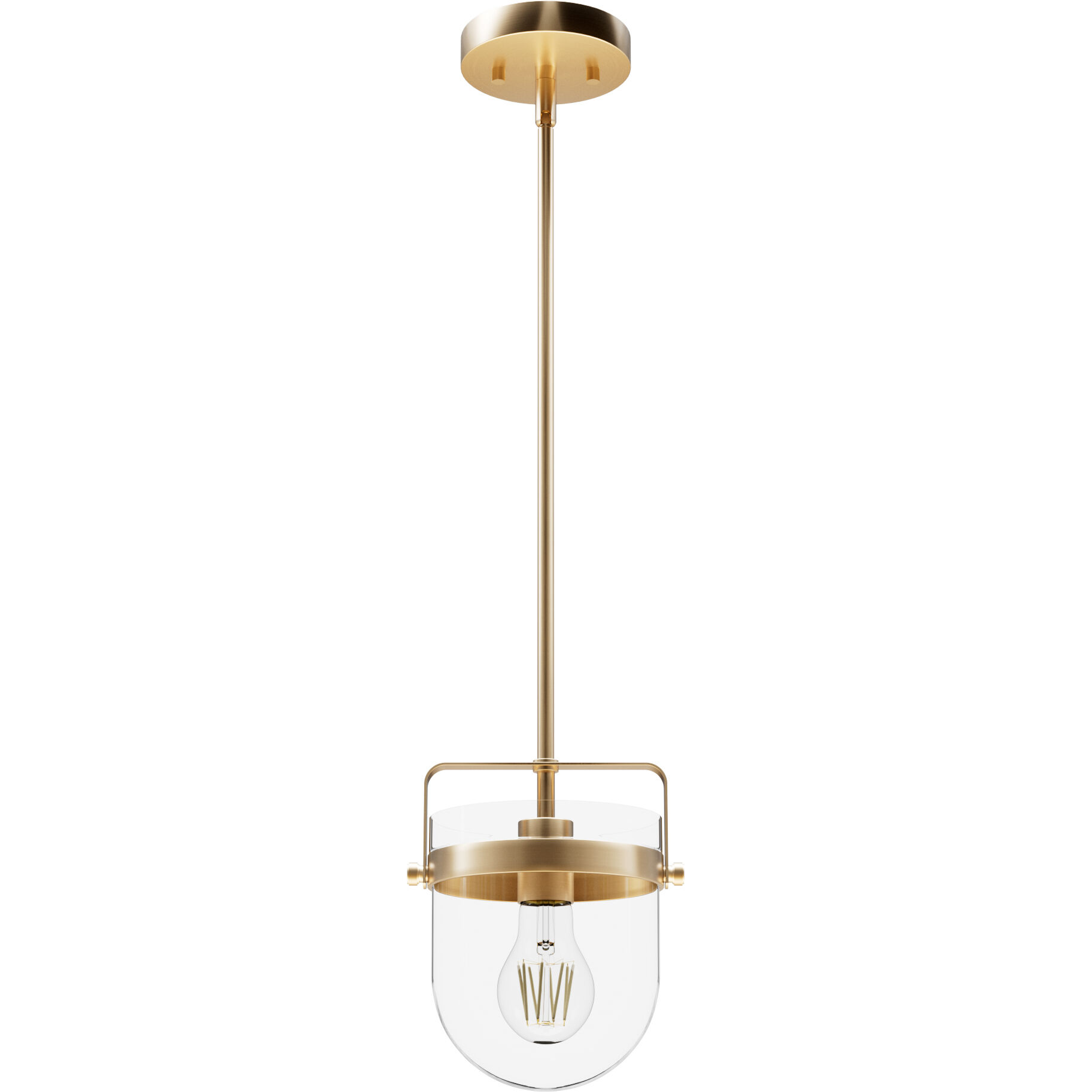 Karloff 1 Light 7.5 inch Alturas Gold Pendant Ceiling Light