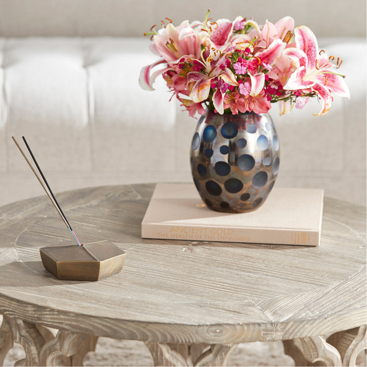 Sirah 30 inch Weathered Pine Coffee Table