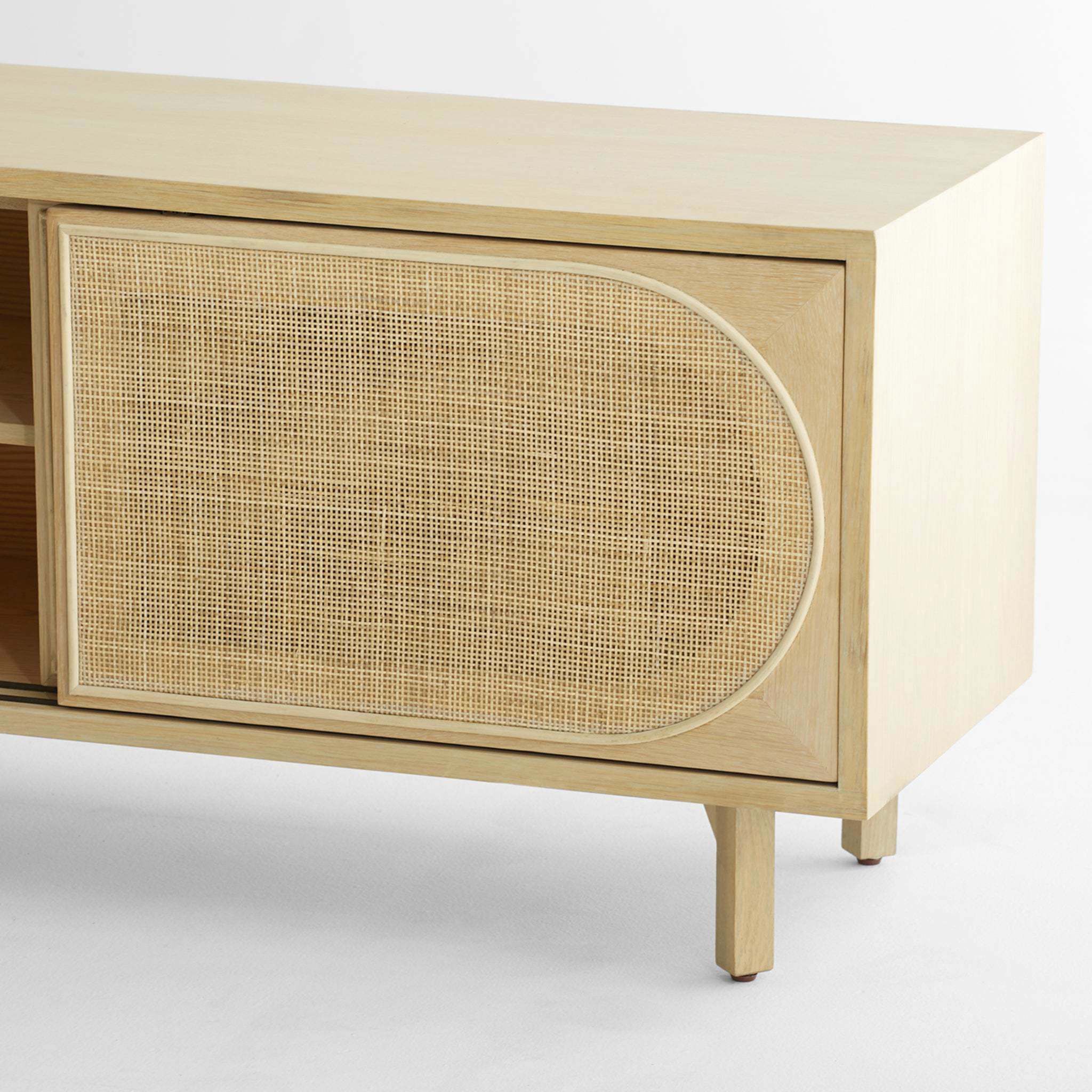 Lamu 78 inch Oak Media Cabinet