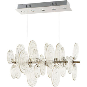 Discus 5 Light 23 inch Polished Nickel Pendant Ceiling Light