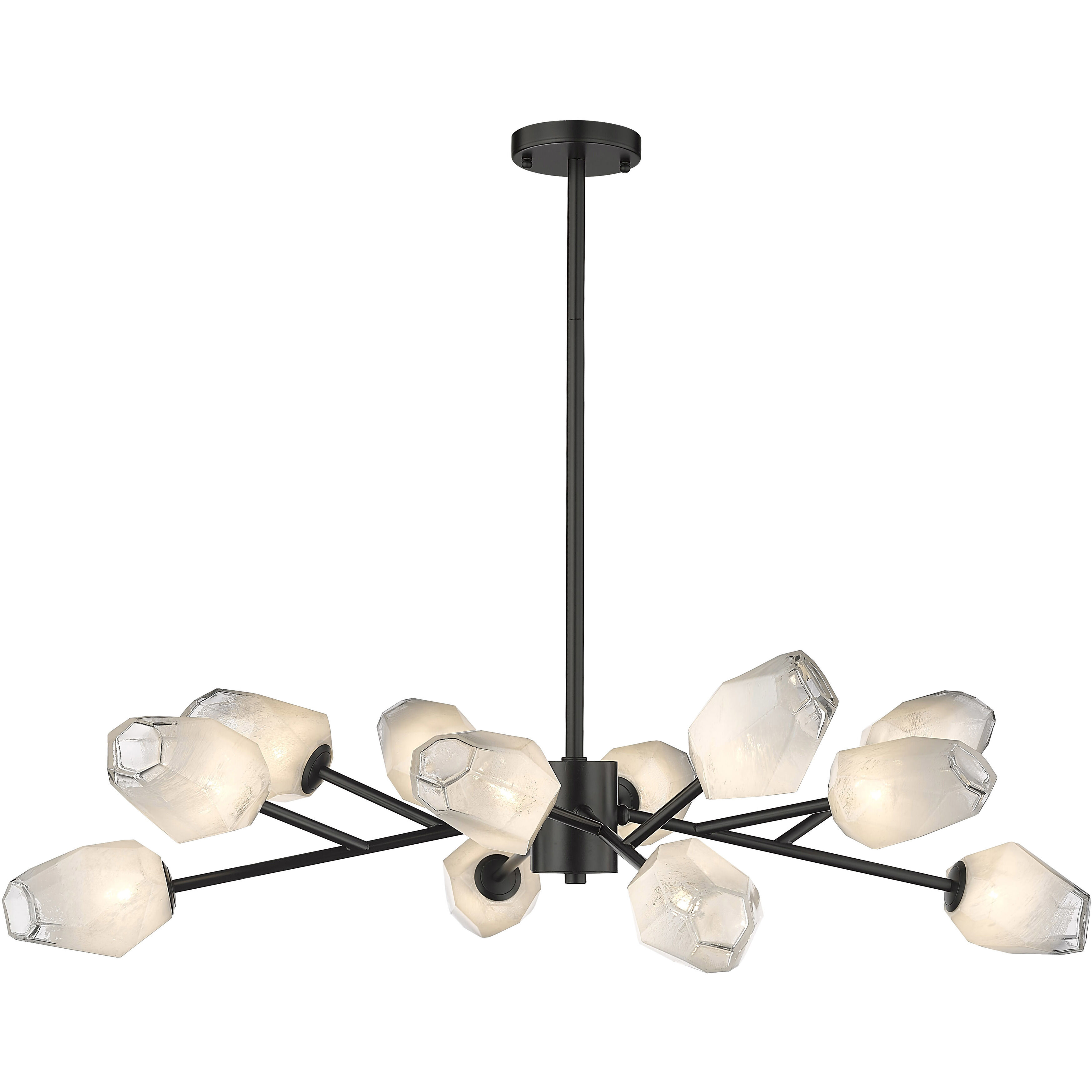 Canada 12 Light 39 inch Black Chandelier Ceiling Light