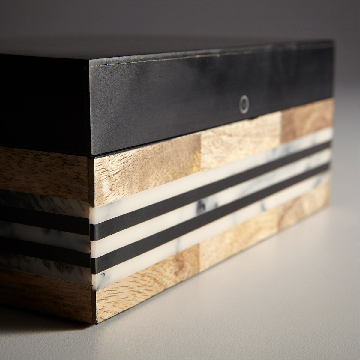 Avondale Natural And Black Container, Small