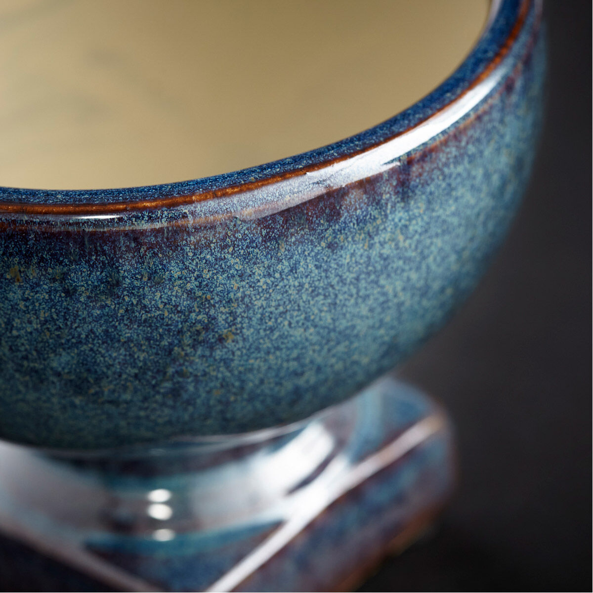 Big Sky Blue Glaze Planter, Small