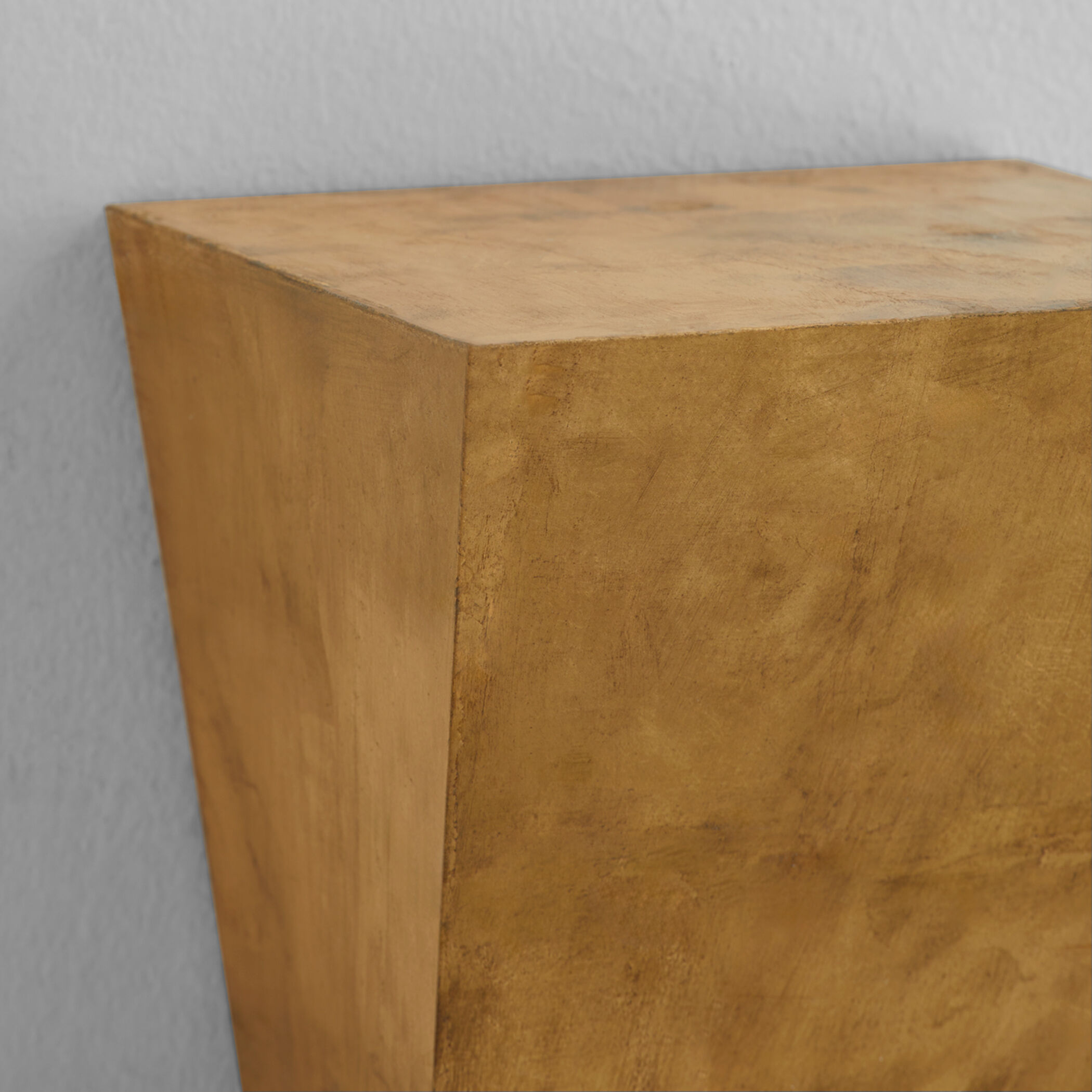 Doro 8 inch Gold Leaf Wall Shelf, Large