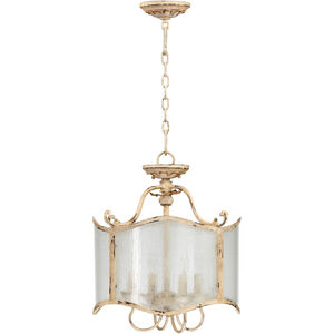 Maison 4 Light 16 inch Persian White Chandelier Ceiling Light, Convertible to Semi-Flush