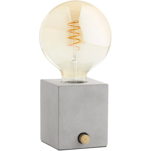 Solid Inversion 4 inch 40.00 watt Grey Table Lamp Portable Light