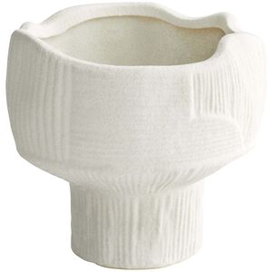 Astreae White Pedestal Bowl, Small