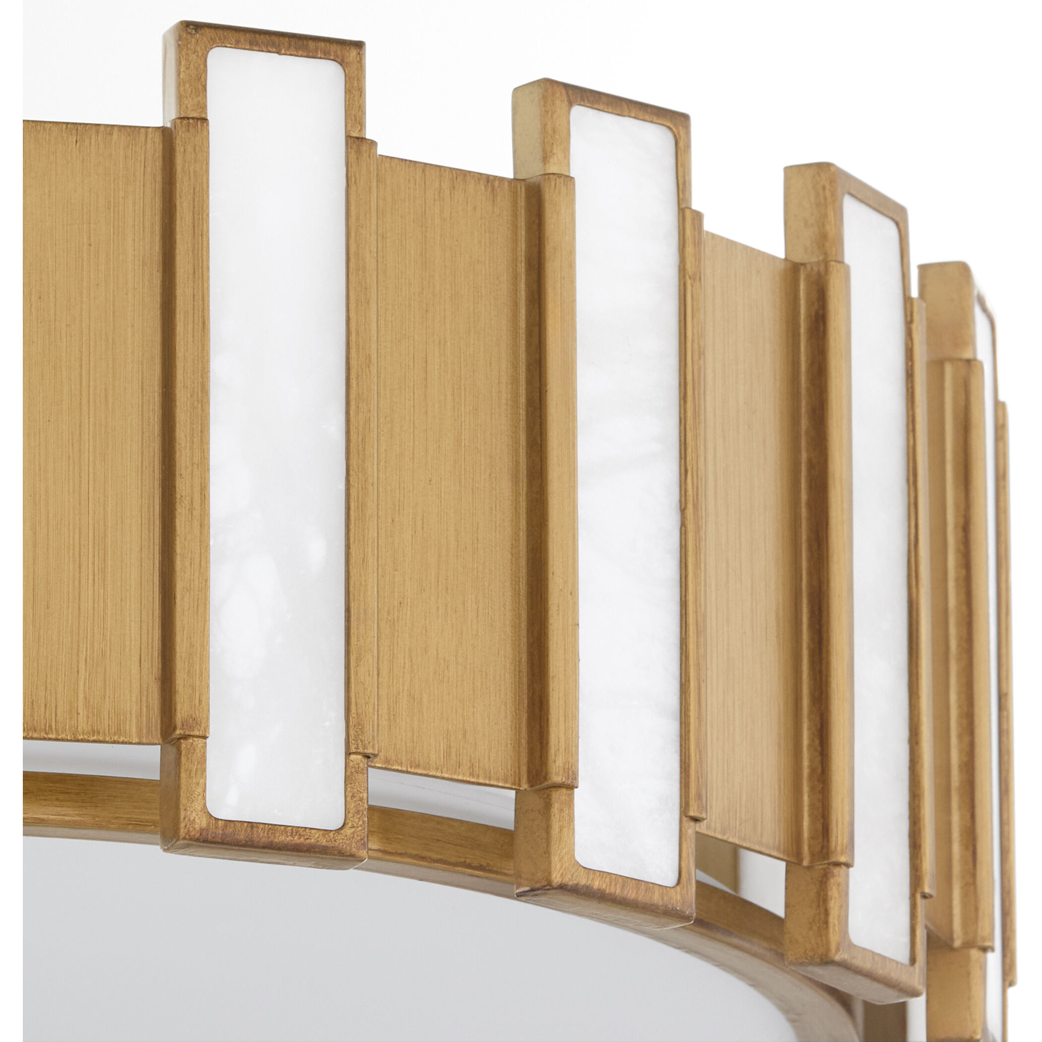 Volterra 4 Light 22 inch Aged Brass Pendant Ceiling Light