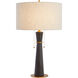 Wright 29.75 inch 150.00 watt Black and Brass Table Lamp Portable Light