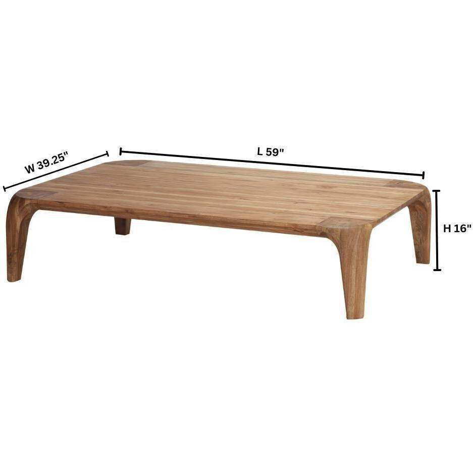 Nature 59 X 39.25 inch Medium Natural Coffee Table