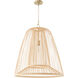 Terrae 1 Light 23.5 inch Aged Brass Pendant Ceiling Light, Bell