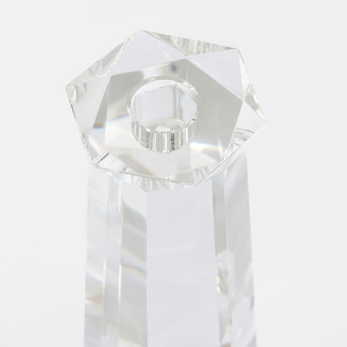 Faceted 13.5 X 3.75 inch Candleholder, Tall