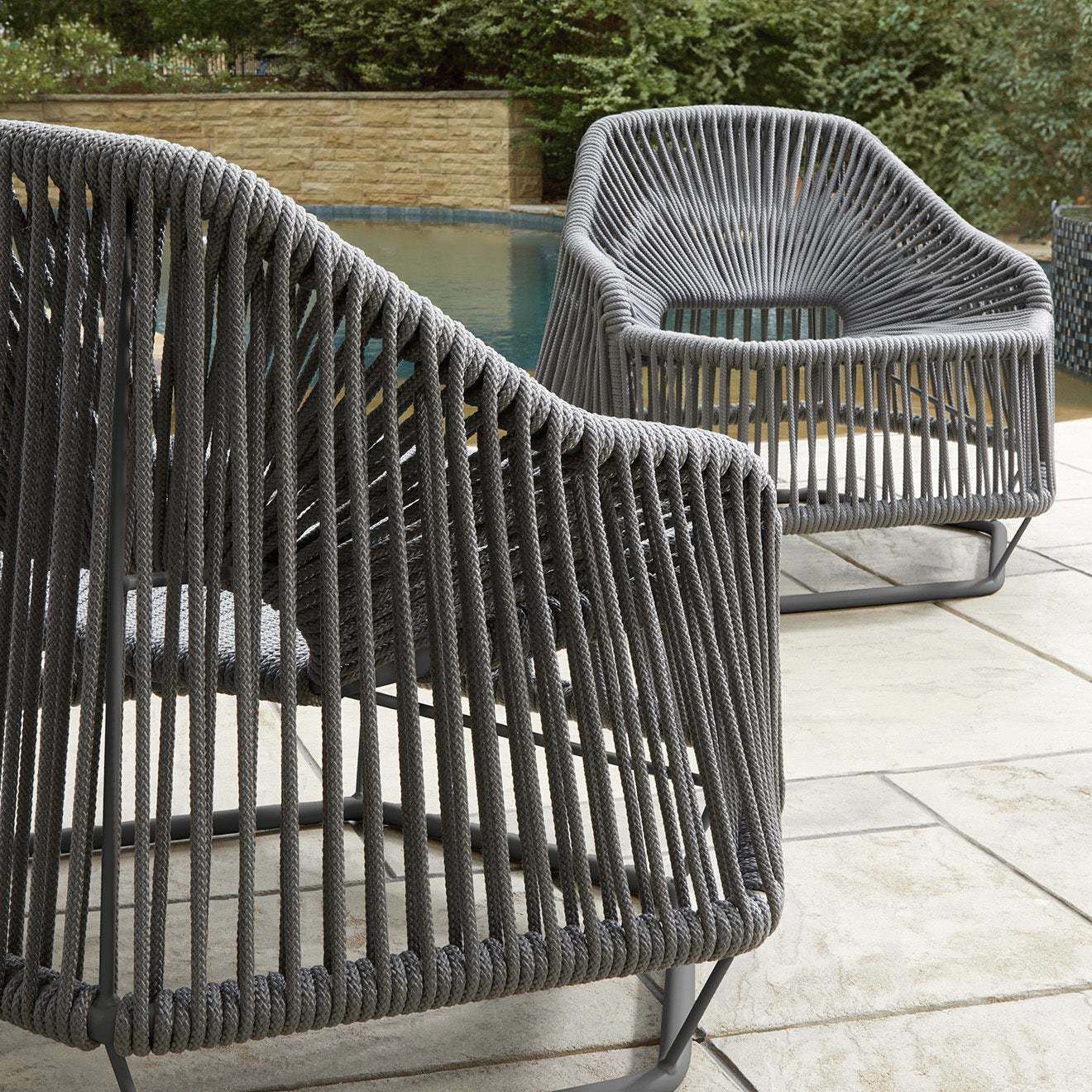 Hexagon Grey Arm Chair