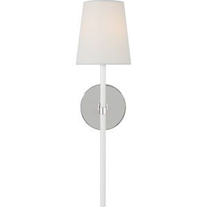 kate spade new york Monroe Wall Sconce Wall Light in Polished Nickel / Gloss White