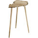 Needle 24 X 20 inch Aged Gold Side Table
