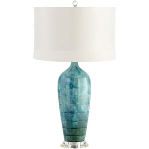 Elysia 29 inch 12.00 watt Blue Glaze Table Lamp Portable Light
