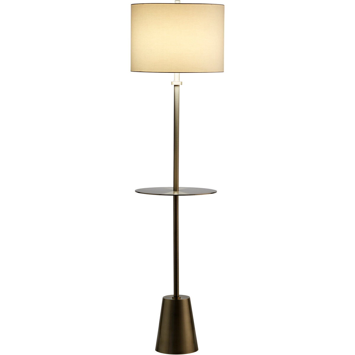 Peplum 64 inch 100.00 watt Brass Table Lamp Portable Light