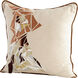 Ella 18 X 18 inch Brown Pillow Cover