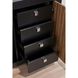 Belluno 78.75 X 23.75 inch Medium Brown and Black Credenza