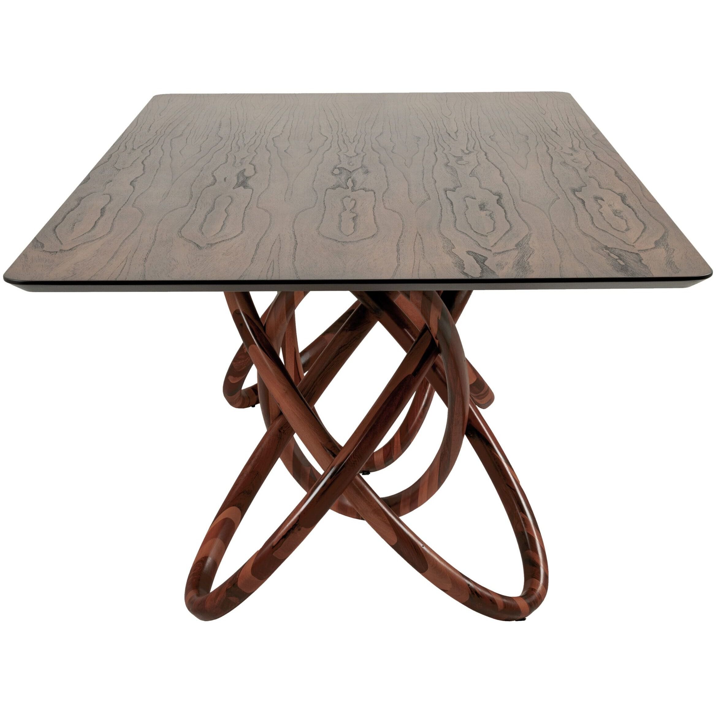 Elo 86.5 X 43.25 inch Dark Brown and Natural Dining Table