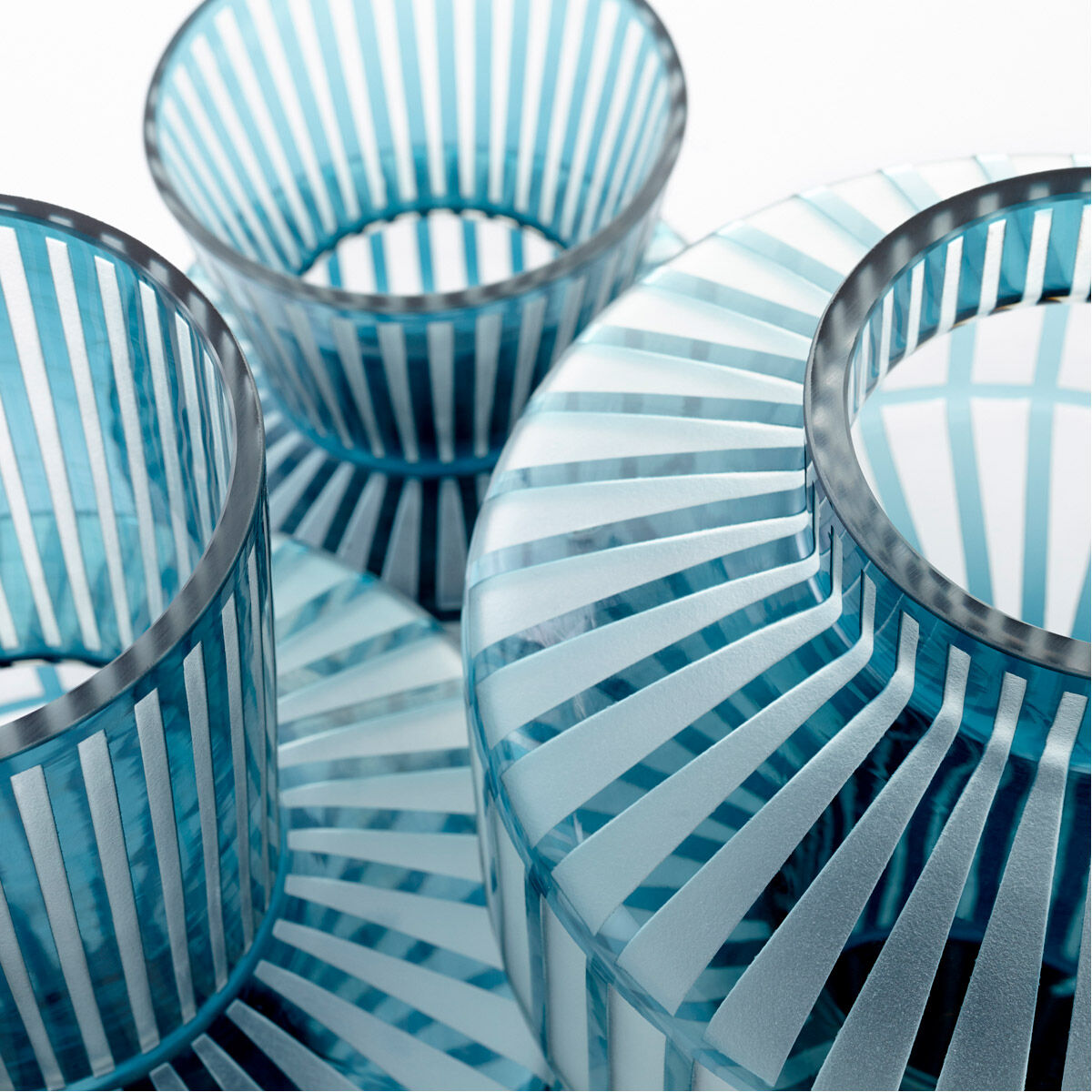 Lined Up 12 inch Vase