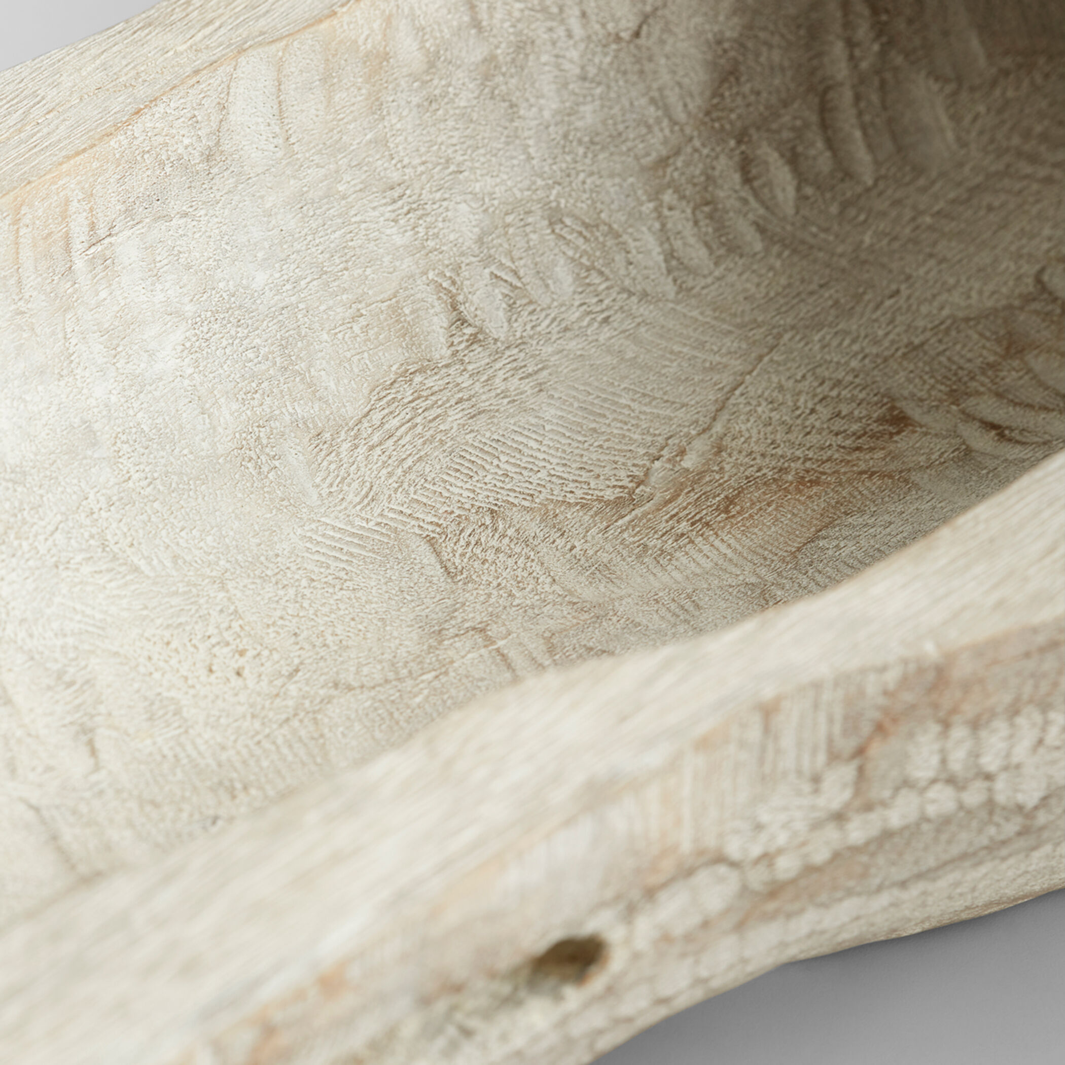 Navarro Whitewashed Tray, Small