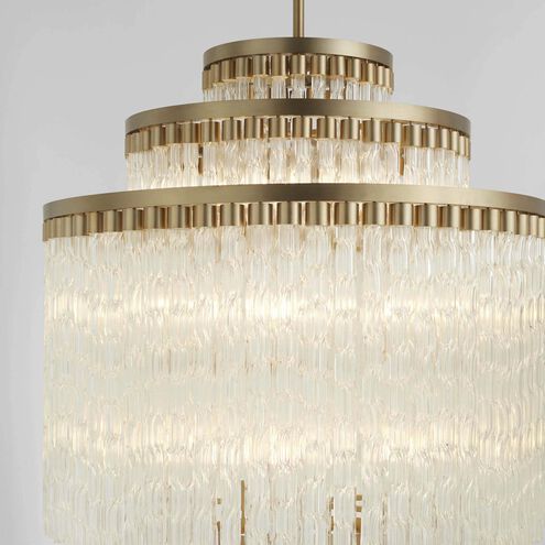 Nobel 18 Light 33 inch Aged Brass Chandelier Ceiling Light